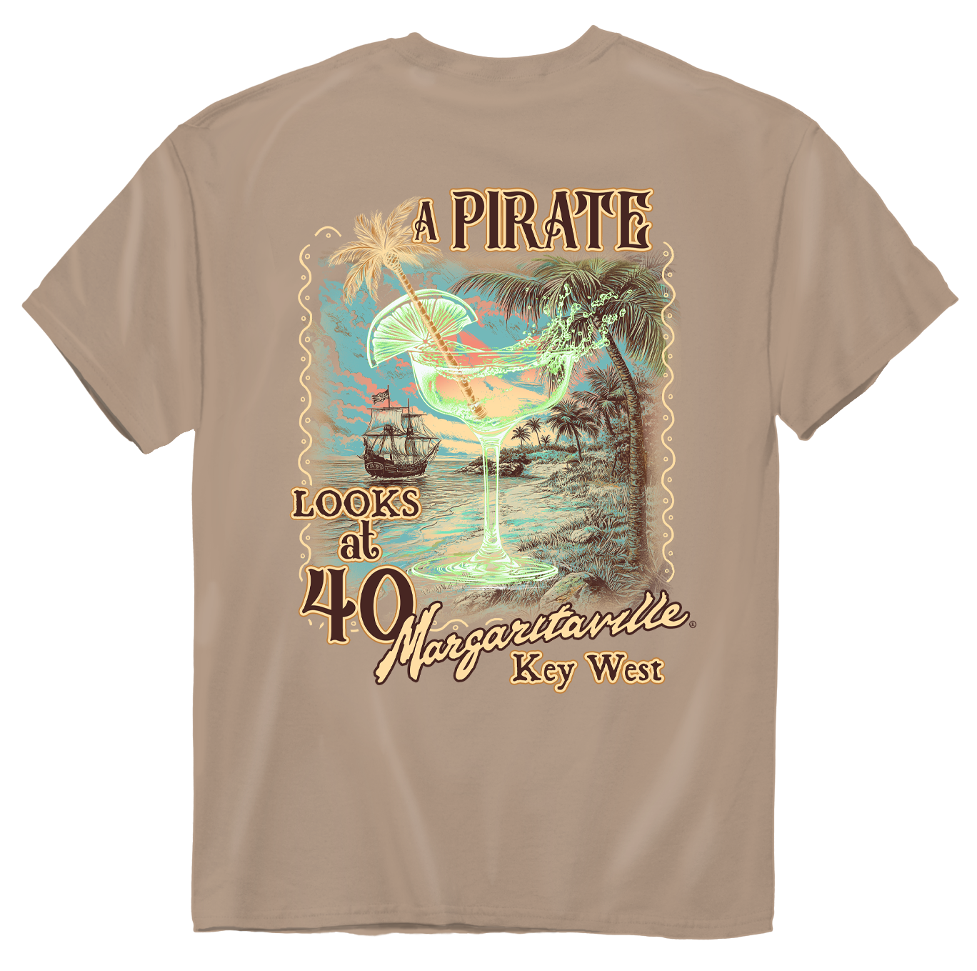 Limited Edition Key West 40th Anniversary Tee - Sand
