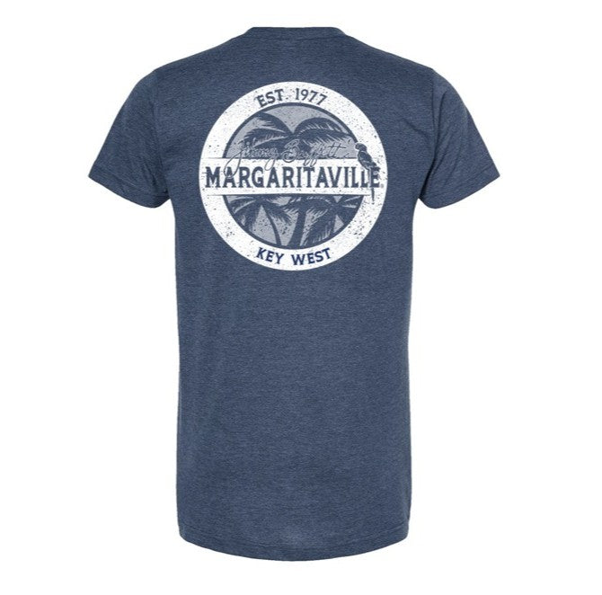 Circle Label Comfort Tee - Heather Navy