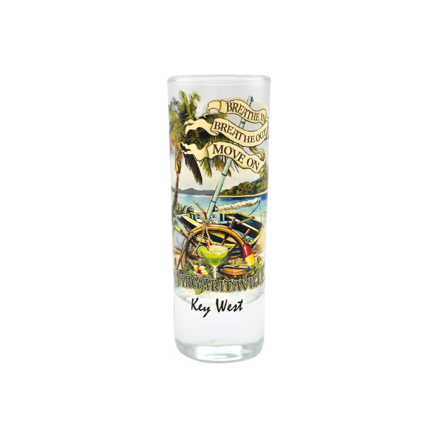 Breathe In, Breathe Out, Move On Shot Glass