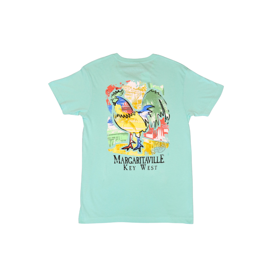 Key West Rooster Tee - Mint