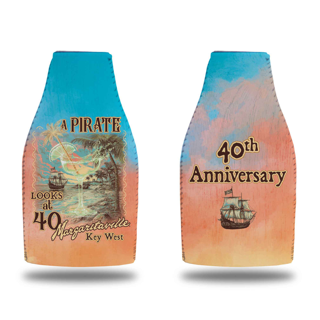 Limited Edition Key West 40th Anniversary Bottle Coolie