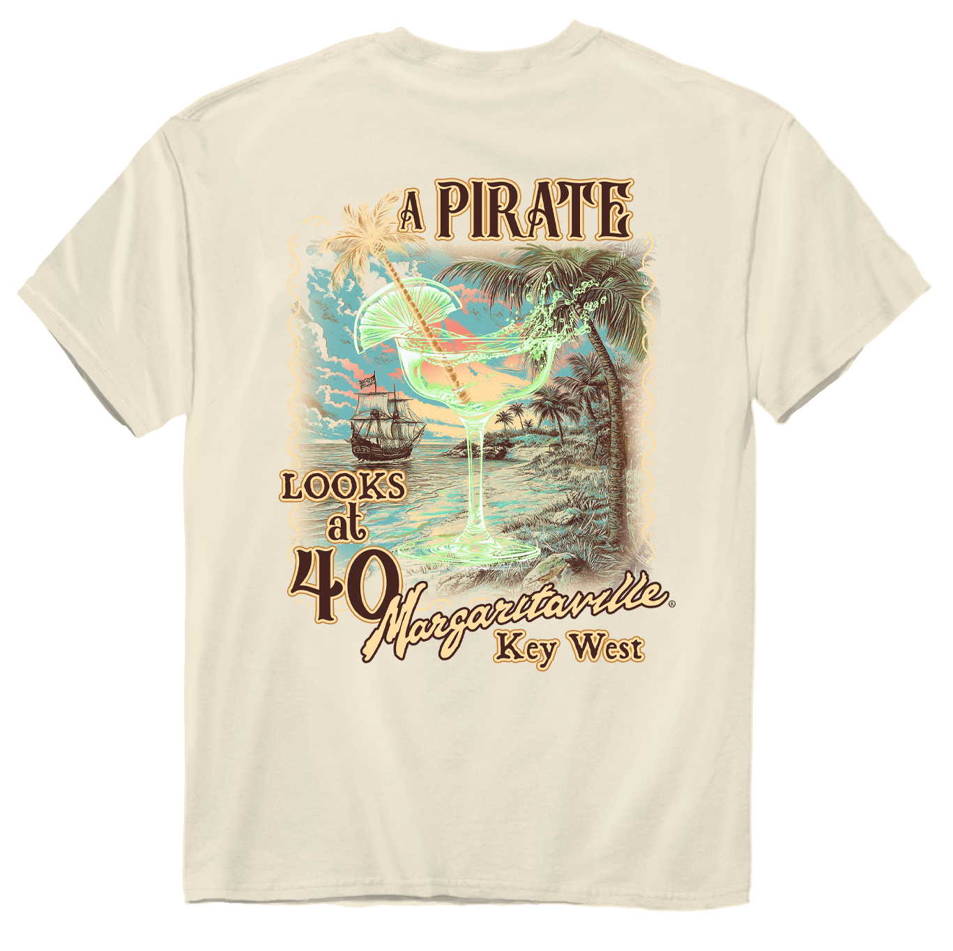 Limited Edition Key West 40th Anniversary Tee - Natural