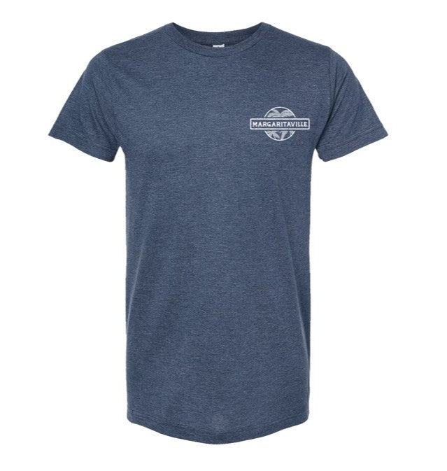 Circle Label Comfort Tee - Heather Navy
